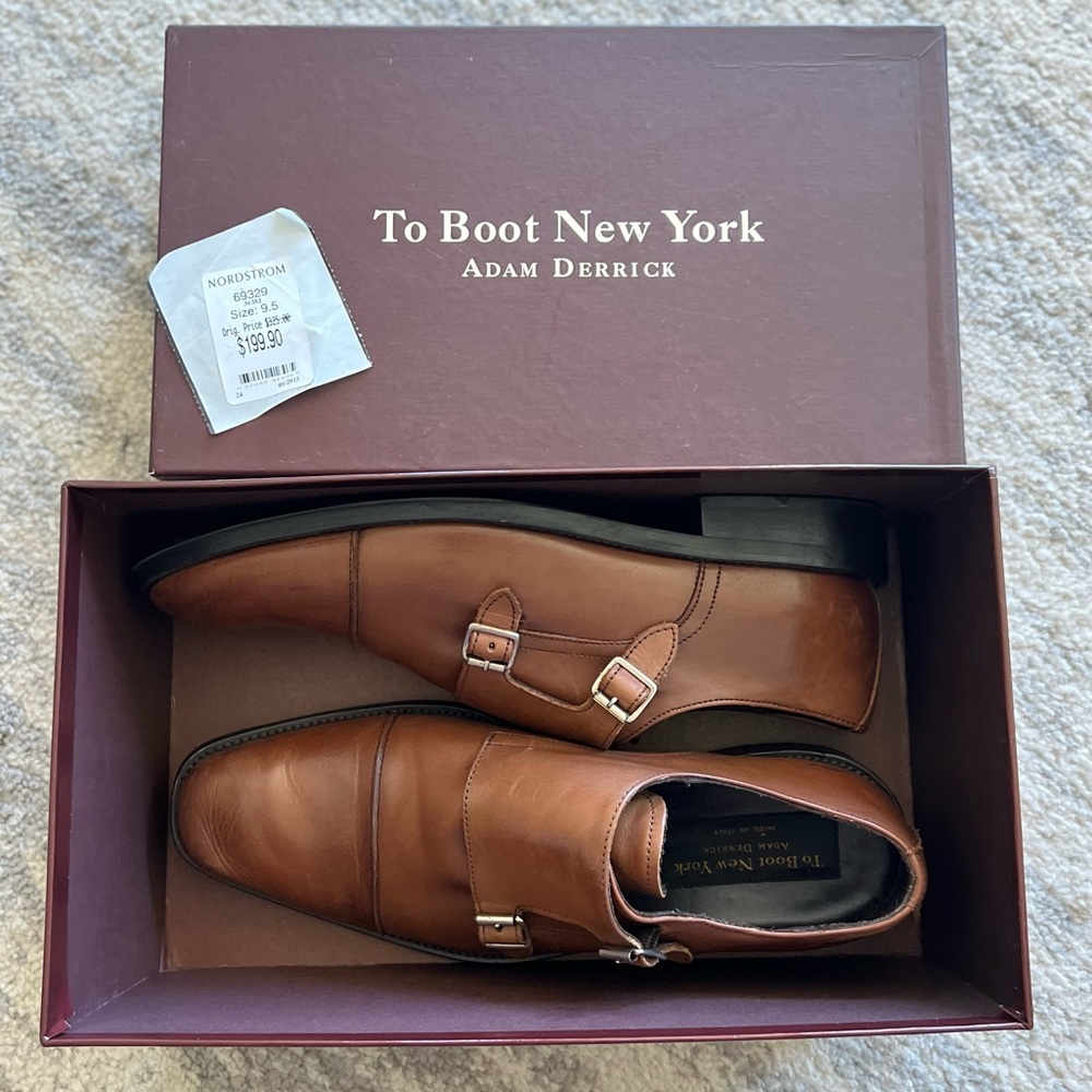 Barely Worn “To Boot New York, Adam Derrick” Brooklyn Leather Shoes